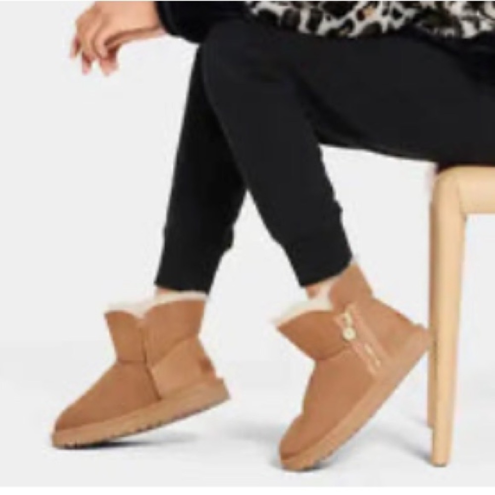 UGG Black Suede Winter Boots Size 11
